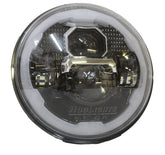 HogLights Australia Headlights 7" 90w LED Headlight with Halo